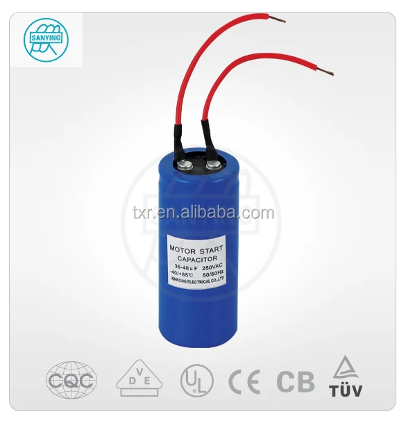 Wire contecting electric capacitor