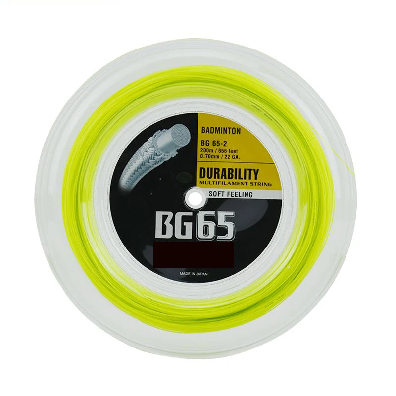 

Mix color 200m bg65 bg68 bg66 durable nylon Badminton racket String