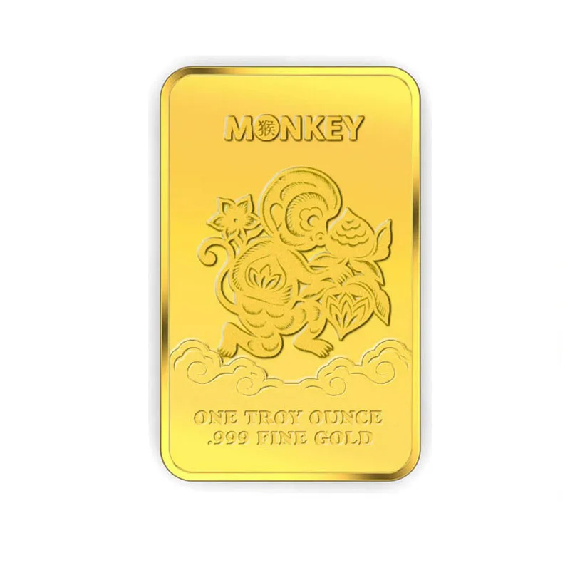 High Quality Commemorative Custom Made Metal Gold Clad Plated Tungsten