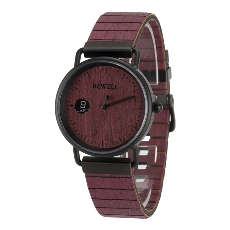 

Waterproof 3ATM stainless steel custom logo wood watch, Picture