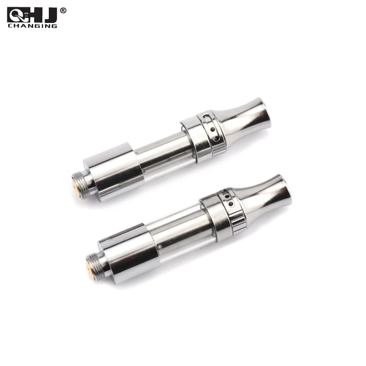 

Authentic Itsuwa Amigo 510 Glass Tank Liberty V9 Thick Oil Vaporizer Cartridge, Silver/metal gun