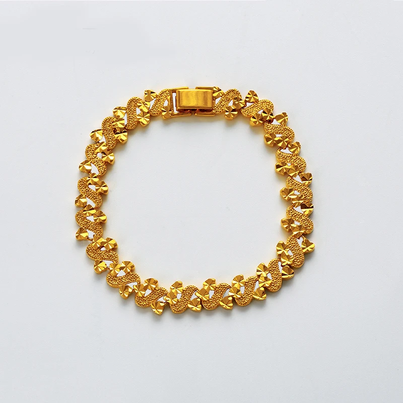 

xuping fashion costume jewelry top design gold bracelet for women