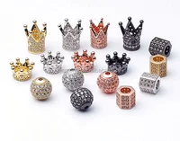 

Jewelry Accessories Micro Pave Metal Bead Charms Bracelet Making