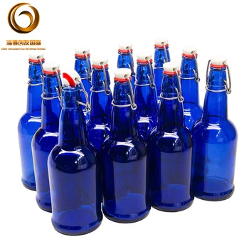 Vide 500 Ml Gazeuses Bleu Bouteille En Verre De Bière Avec Ez Bouchon Buy Bouteille De Bière En Verre Bleubouteille En Verre Bleu 500 Ml Avec