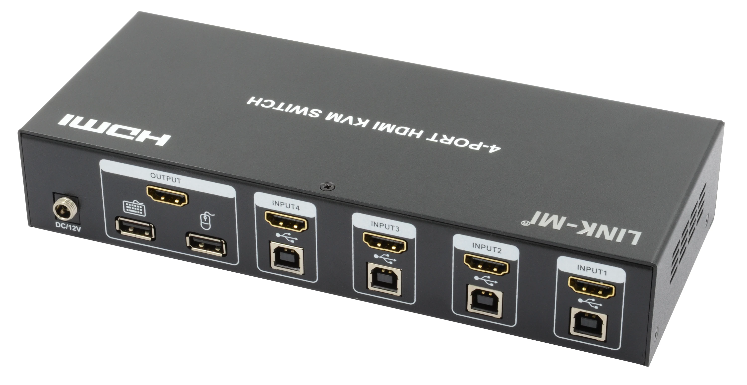 4 輸入 1 輸出 hdmi kvm 交換機,usb 分辨率高達 1920年 x 1440