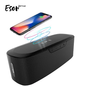 Eson Style 15 Portable HiFi Fast Charging qi power bank 20W big power Bluetooth speaker with wireless charger