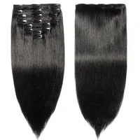 

Raw remy hair clip in human remy hair extensions cuticle aligned chinese hair