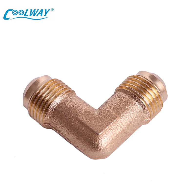 Factory Direct Sale 90 Degree Tube Brass Compression Fittings Manufacture Good Quality Copper Tube Copper Fitting Plumbing
