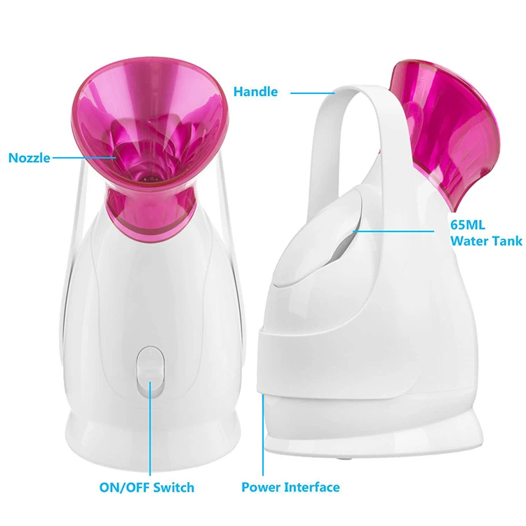 Portable Face Steamer Professional Nano Ionic Facial Steamer with Large Water Tank
