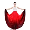 Gypsy Dance Skirt Flamenco Dance Skirt spanish Dancing performance Costume For Women Vestido Flamenco 90/180/270/360 Degree