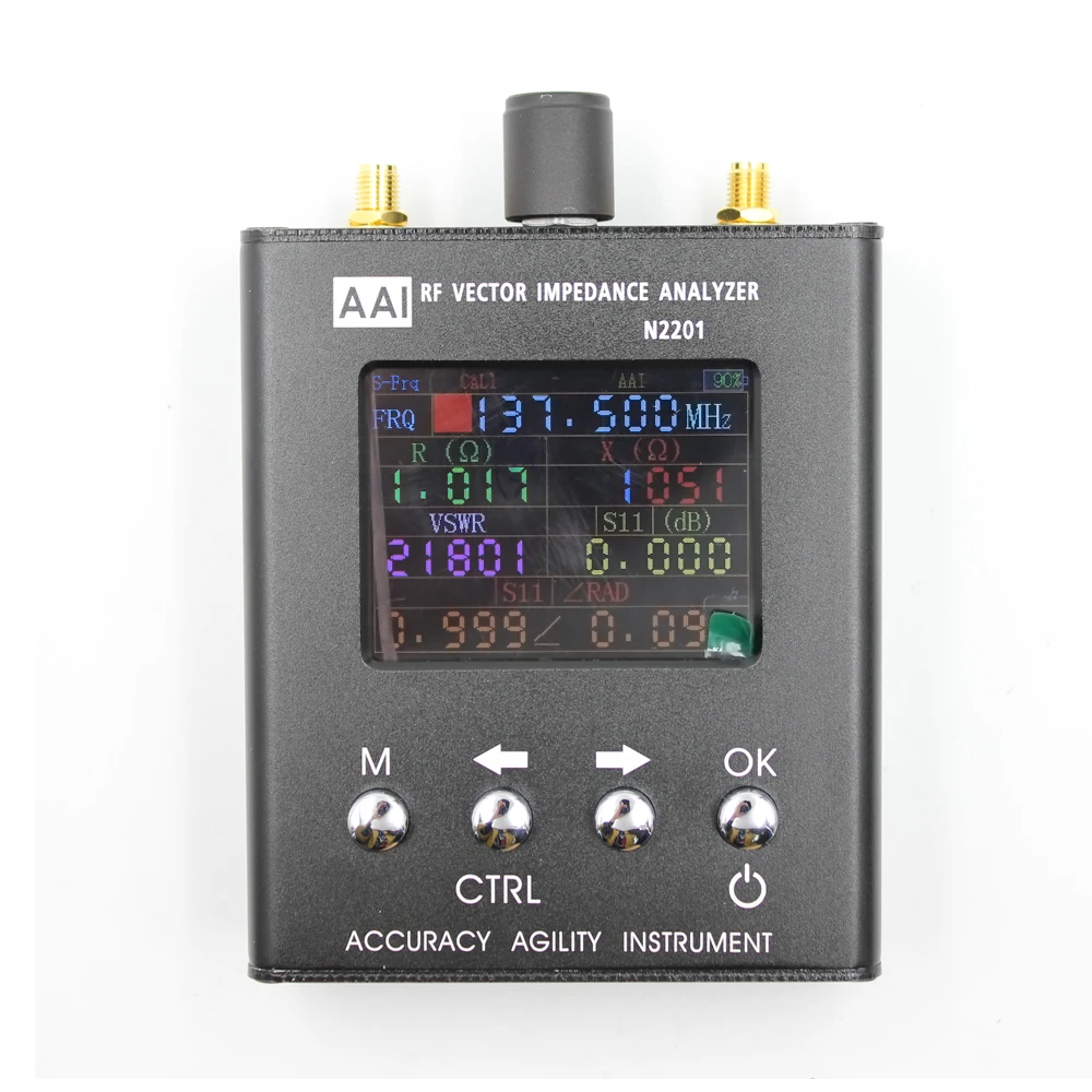 N2201SS N2201 UV RF Vector Impedance ANT SWR Antenna Analyzer Meter 137.5-2700mhz