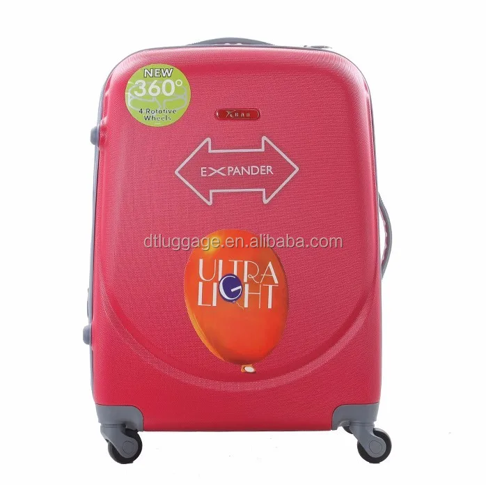 Black Abs Material Double Zipper Expandable Luggage Buy Expansion