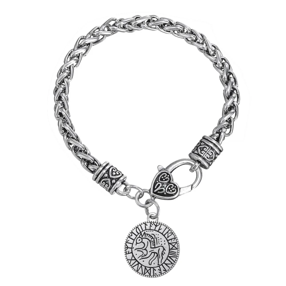 

Custom Antique Silver Color Different Charm Bracelet With Lobster Clasp Wristband Jewelry Accessories