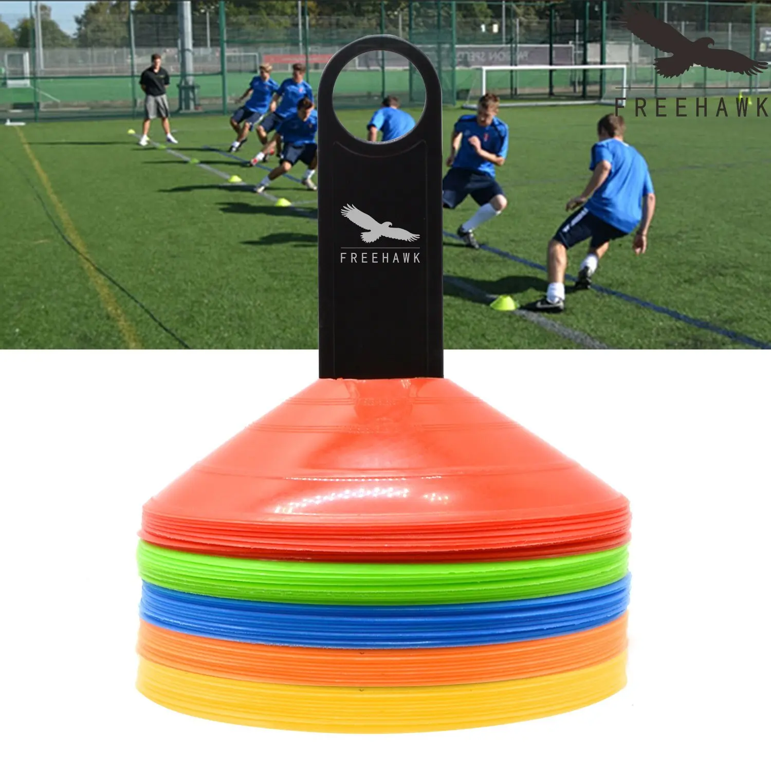 Little World Disc Cones Agility Training Soccer Disc Cones Multi Color