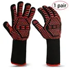 Outdoor Camping Frying Barbecue Baking Anti Heat Protection Grill Silicone BBQ Gloves