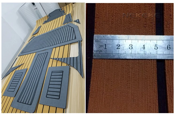 6 MM thick Blue Marine Boat EVA Foam Flooring Teak Deck Pad Sheet