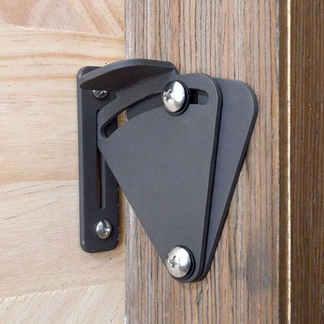 black sliding barn door gate lock door latch