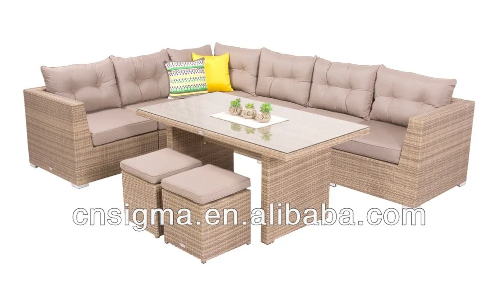 2014 Mobiliario Moderno Jardín Sofá 9 pc Mimbre Mesa de comedor Sofá ... 2014 Mobiliario Moderno Jardín Sofá 9 pc Mimbre Mesa de comedor Sofá ...