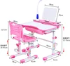 Newest kids study table chair ,can change cornor adjustable children folding assemble study table and chair