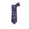 OEM Business Formal Silk Polyester Mixture Necktie High Quality China Mill Ties Blue Depths Floral Neck Tie