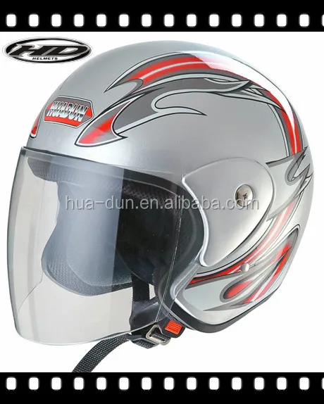 Dot open face helm  sepeda motor dengan ABS shell HD  50X 