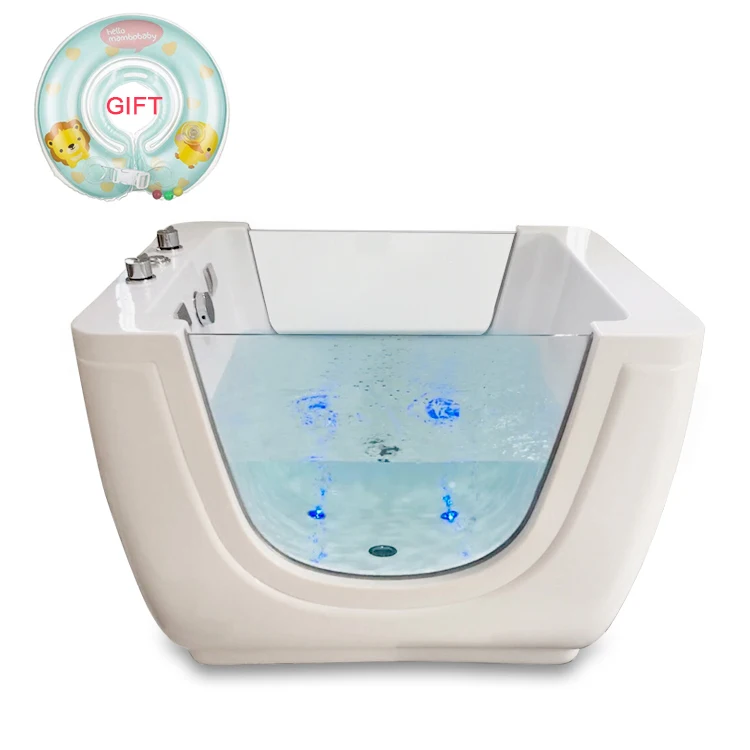 K531 Hot Sale Freestanding Side Glass Bathtub For Standing Baby Bath