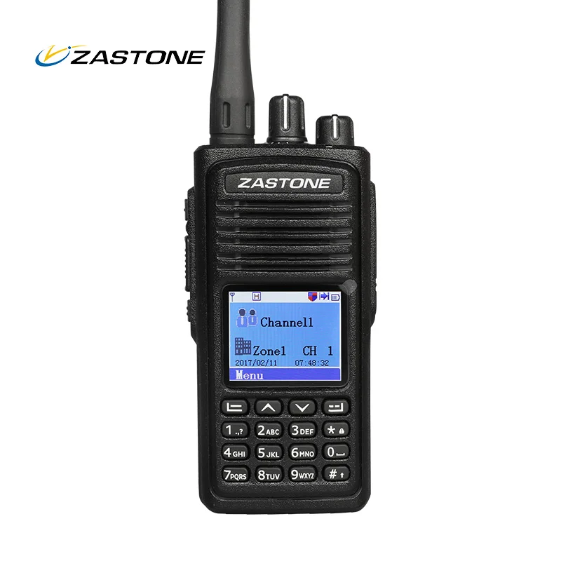 

DMR Digital Portable fm Radio ZASTONE Walkie D900 handheld radio two way, Black