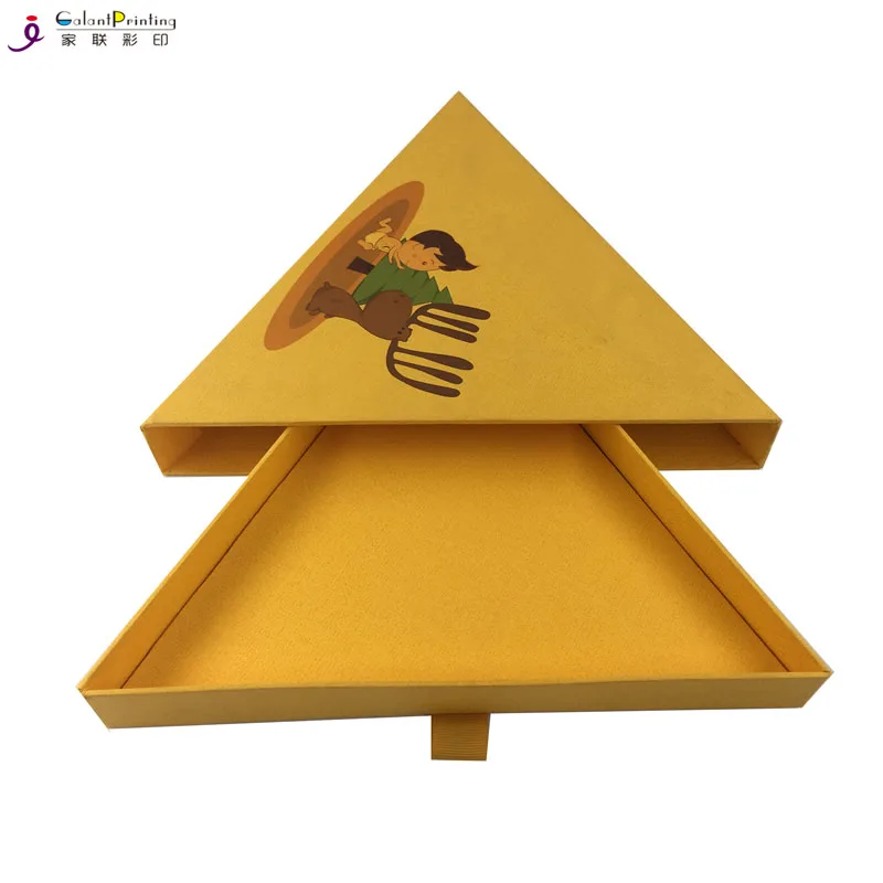 Luxury Printing Custom Triangle Cardboard Truffle Packaging Drawer Box With Ribbon Buy