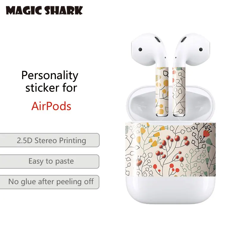 

Wholesale Vinyl Custom Sticker Skin Suitable for Air pods, customize acceptable, from factory