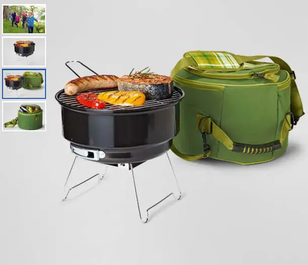 Portable Charcoal Bbq Grill Outdoor Cooler Bag Bbq Backpack Grill Buy