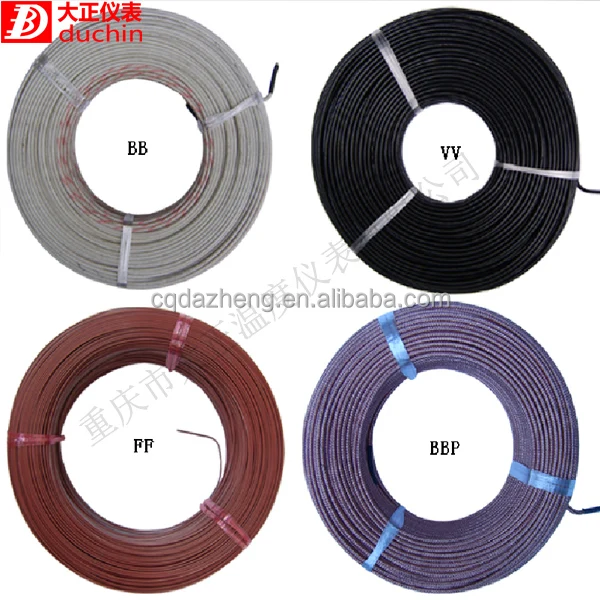
thermocouple cable wire nx type PVC protection 