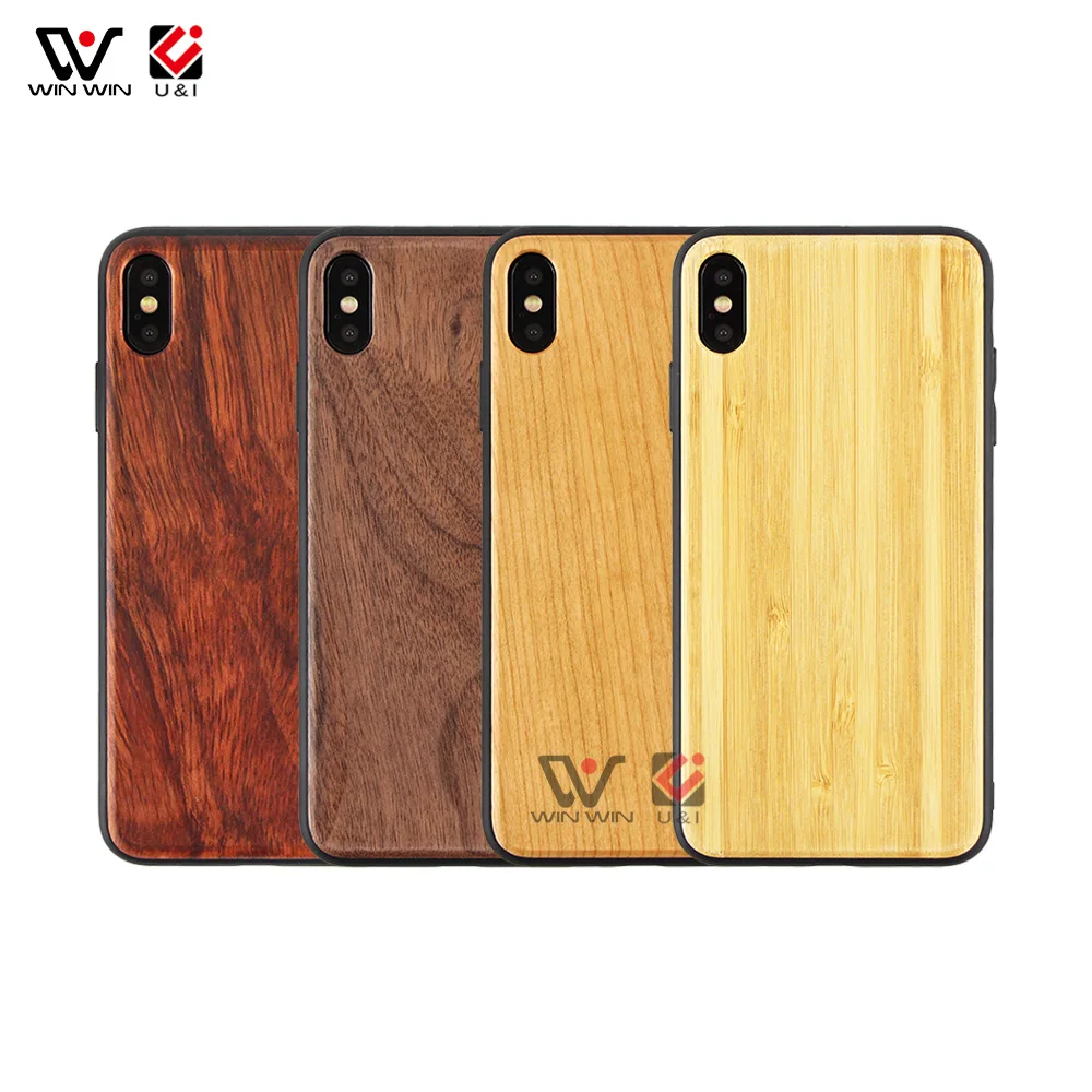 Deep Sea Water Natural Resin Solid Wood Phone Case For iPhone X XS XR XS Max