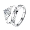 K136 925 Silver couple rings Gemstone rings for men and women by Moyu