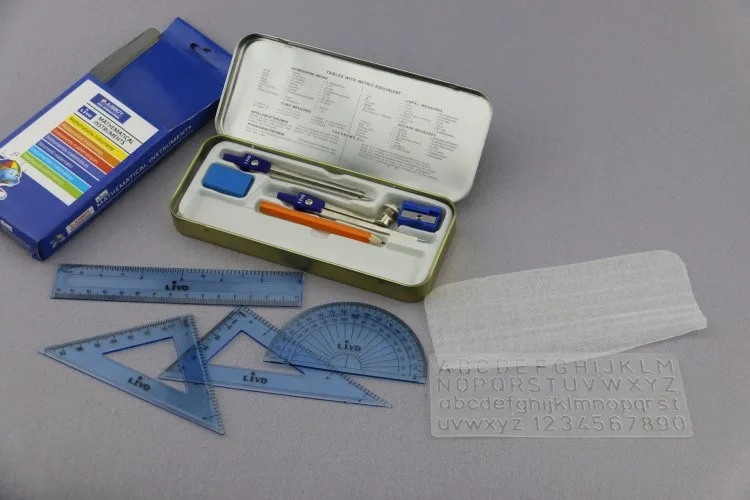 Mathematical set LIVO brand mathematical box mathematical case, View