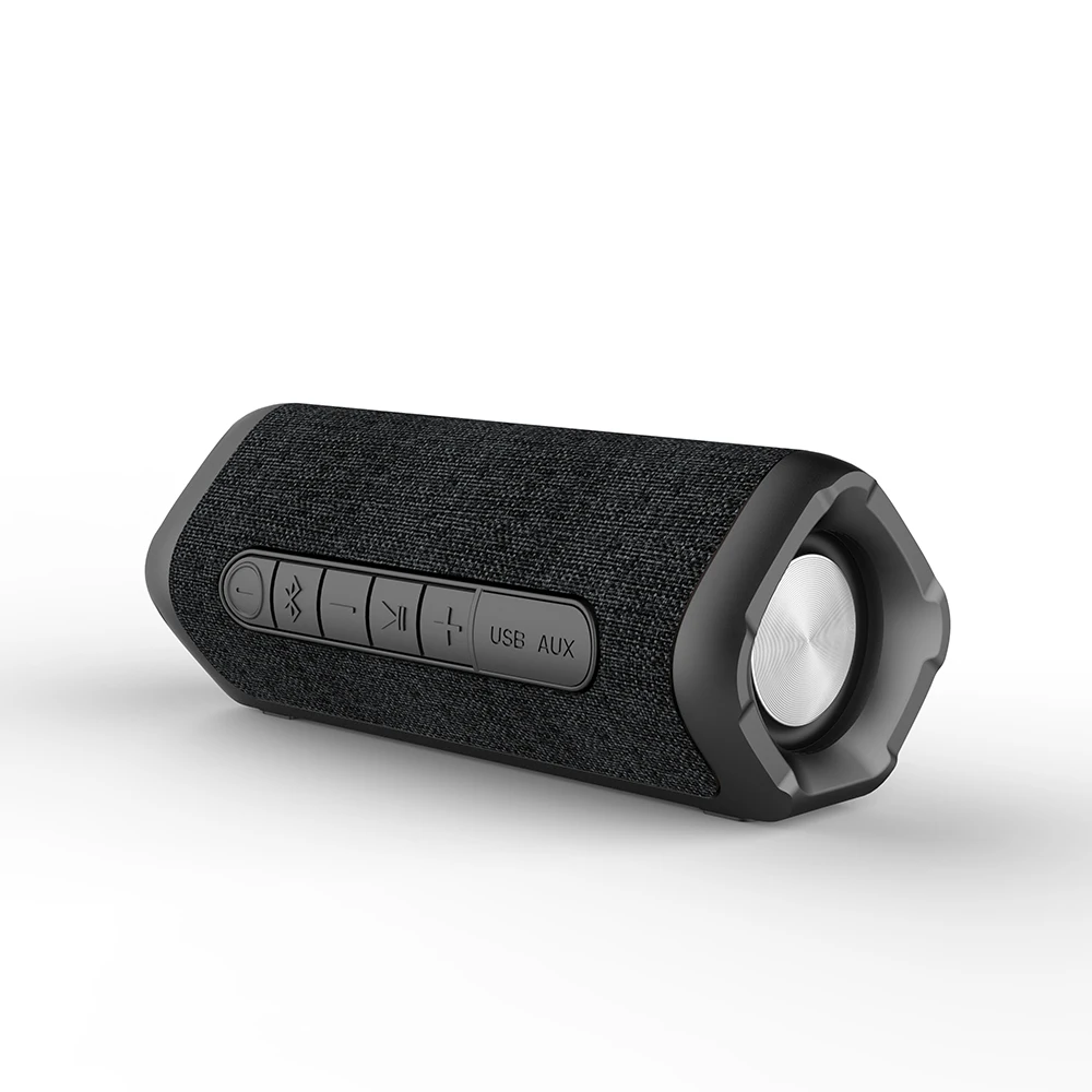 

New waterproof bocina bluetooth with waterproof fabric and deep bass speaker with BSCI, Black, blue , red