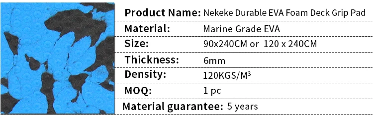 NEKEKE synthetic teak decking flooring eva foam deck pad sheet durable