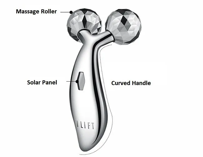 Microcurrent Facial Massaging Beauty Roller Lymphatic Facial Massage