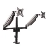 STARSDOVE Dual Monitor Mounts Stand Support, Full Motion swivel gas spring for 10''-30'' LCD Computer vesa Monitor