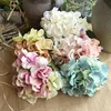 European style Christmas table wedding decoration silk hydrangea artificial stem