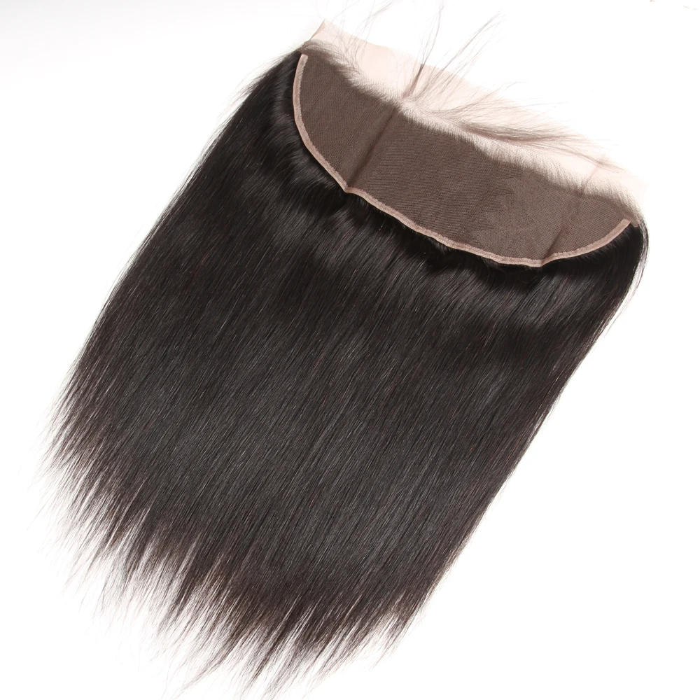 

Transparent HD Lace Frontal Straight Virgin Hair Pre Plucked Swiss Lace Closure Frontal With Baby Hair