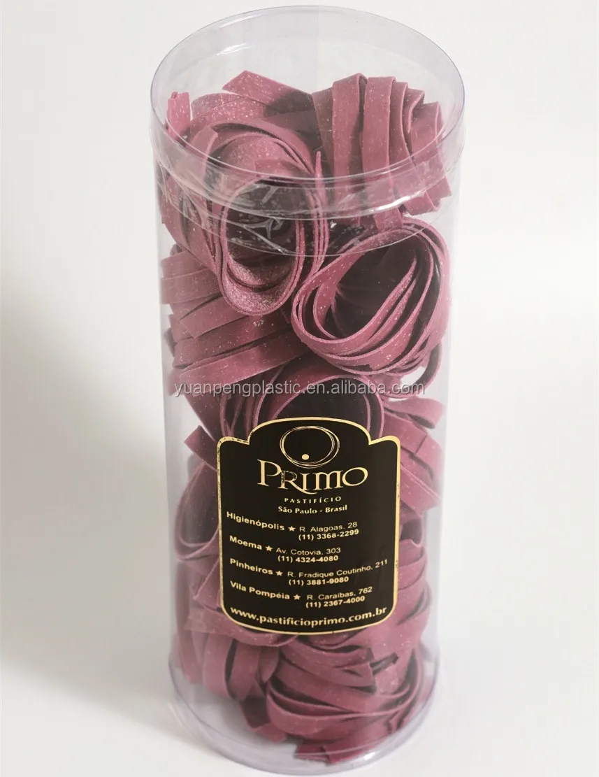 Clear Plastic Tubes With Lids Container For Candy Custom Food Grade