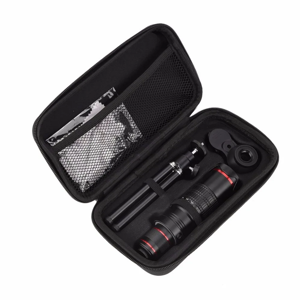 
Cell Phone Camera Lens, 22X Optical Manual Focus Telephoto Lens Kit with Mini Flexible Tripod 