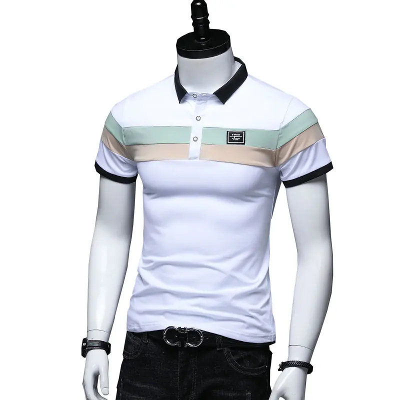 

Custom Clothing 95% Cotton Geometric Polo T Shirt For Men Clothing
