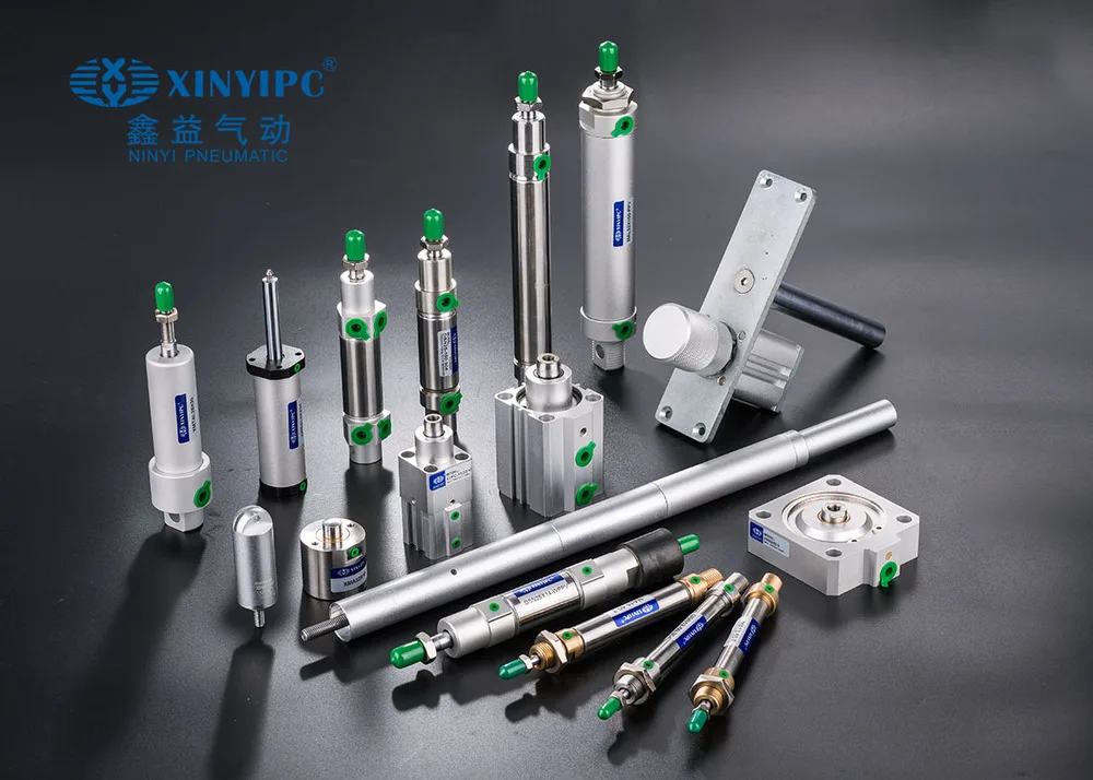 Xinyipc Ts16949 Certified Factory Oem Round Aluminum Stainless Steel Long Stroke Pneumatic