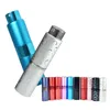 Luxury refillable 8ml 15ml twist aluminum spray atomizer perfume bottle