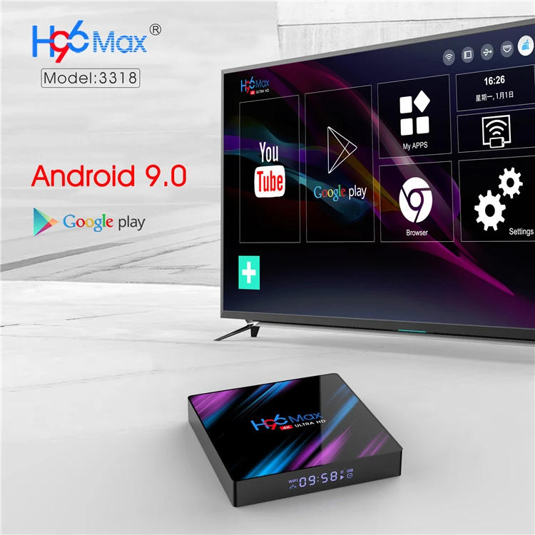 

Newest tv box run faster H96 MAX RK3318 4GB RAM 32GB ROM SUPPORT 3D VIDEO FORMATS PLAY SMART SET TOP BOX