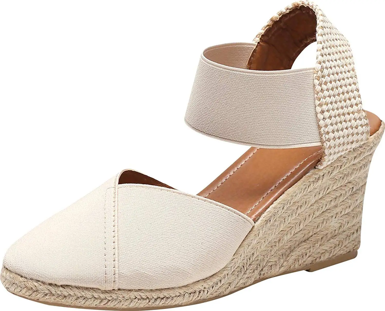 white wedge shoes closed toe