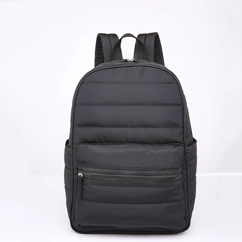 

China Supplier Custom Logo Waterproof Nylon Sports Stylish Cotton Quilted Travel Laptop Backpack Bag For Men, Custom made