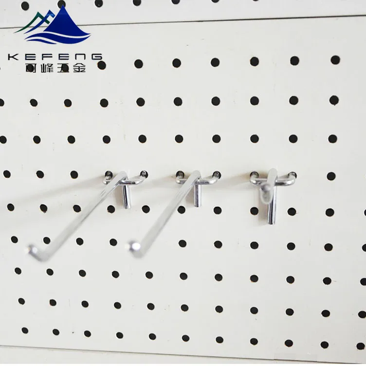 
Manufacture metal chrome pegboard hook display 
