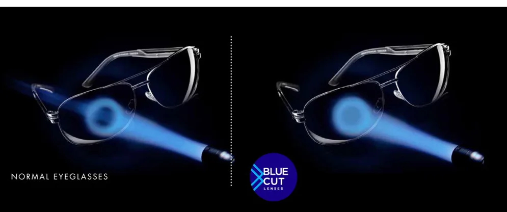 blue reflect lenses